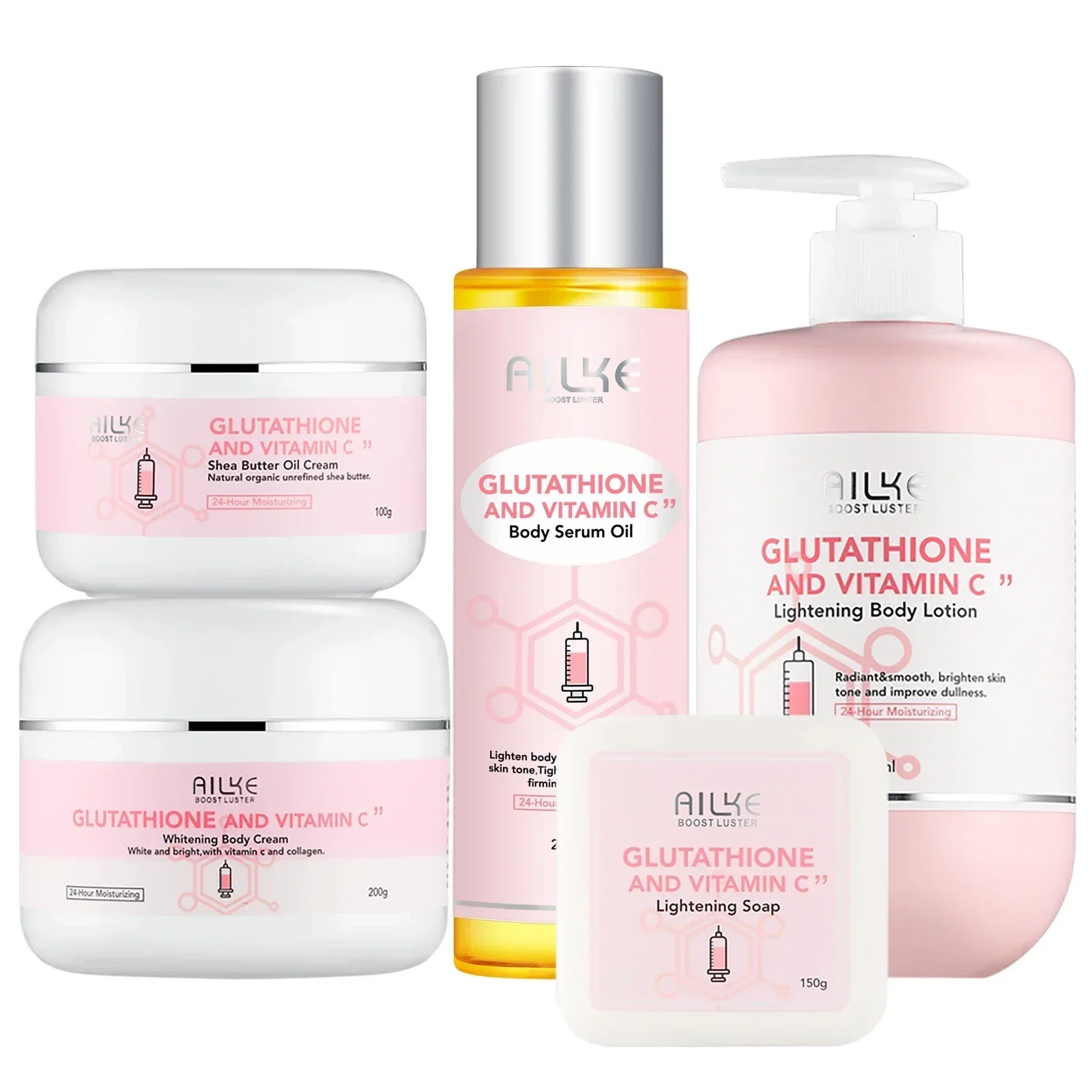 NNEOBA Whitening Black Spots Corrector, Body Skin Care Lotion, With Glutathion, Shea Butter, Collagen, Moisturizing Body Cream