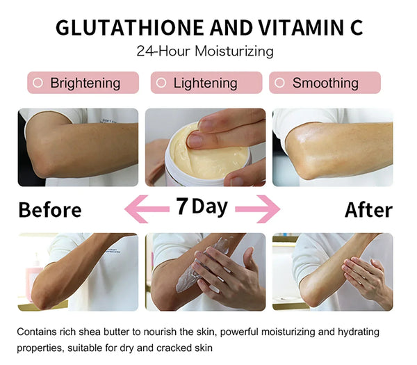 NNEOBA Whitening Black Spots Corrector, Body Skin Care Lotion, With Glutathion, Shea Butter, Collagen, Moisturizing Body Cream - Virello