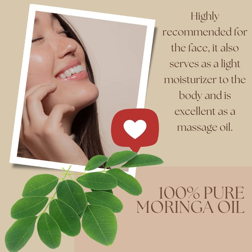Moringa Seed Oil (organic, cold pressed, unrefined) - Virello